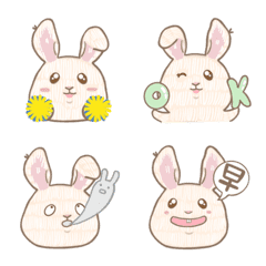 [LINE絵文字] Fuzzy rabbit says OK！の画像