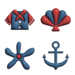[LINE絵文字] Sea Sailor 3Dの画像