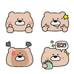 [LINE絵文字] クマちゃん絵文字◎の画像