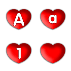 [LINE絵文字] Consonants and Vowel 11(Valentine's Day)の画像