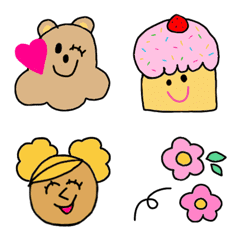 [LINE絵文字] chisqo and minmi emojiの画像