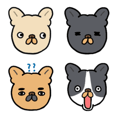 [LINE絵文字] 毎日つかえるフレンチブルドッグのEMOJIの画像