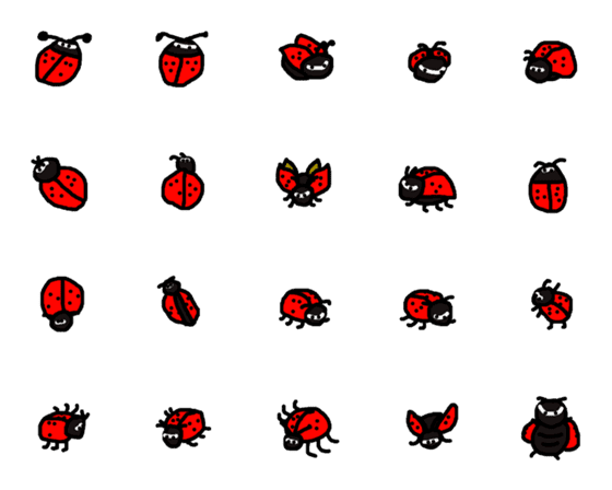 [LINE絵文字]Ugly ladybugの画像一覧