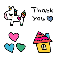 (色んな絵文字セット562大人可愛いシンプルの絵文字メイン画像