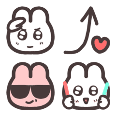 ぽちゃころん♡うさぎ絵文字2の絵文字メイン画像