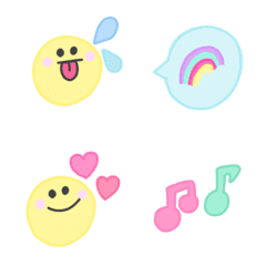 ◯ふんわりパステル◯の絵文字メイン画像