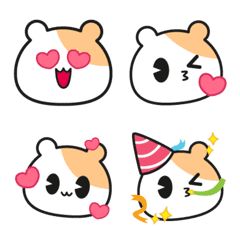 [LINE絵文字] Hami Hamster Emojiの画像