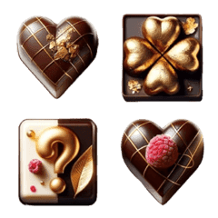 [LINE絵文字] チョコレートアソート♥♡の画像