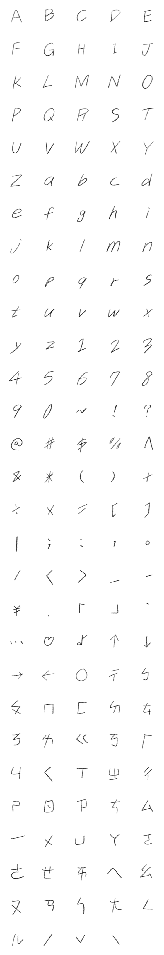 [LINE絵文字]font Black Bopomofo ABC Letters Emojiの画像一覧