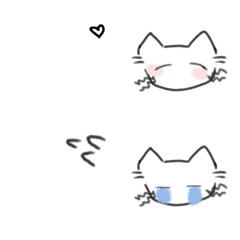 [LINE絵文字] ふわふわねこちゃんの画像