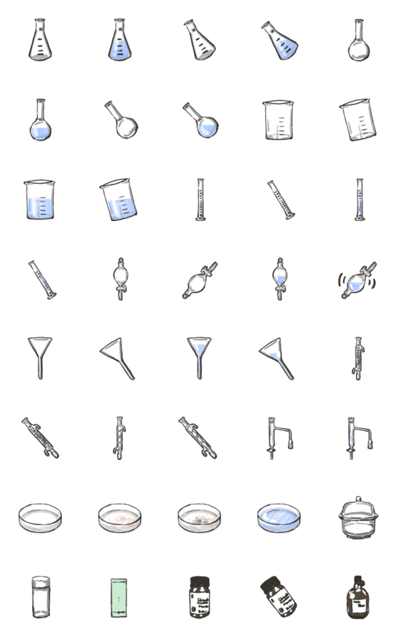 [LINE絵文字]ガラス器具の画像一覧