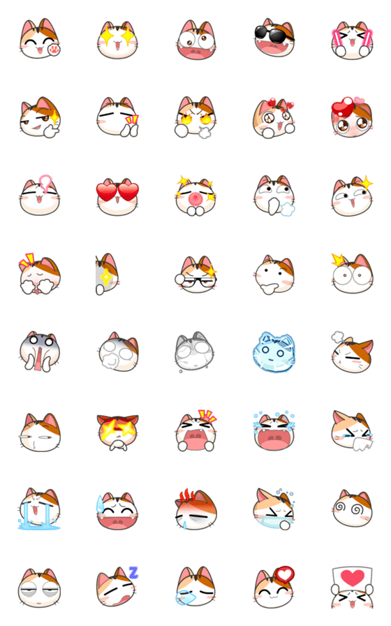 [LINE絵文字]Gojill The Meow Emoji Animated V.2の画像一覧