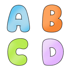 [LINE絵文字] A B C D - Zの画像