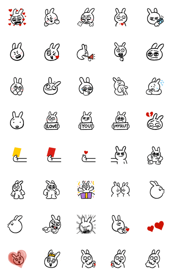 [LINE絵文字]Bunny eeeの画像一覧