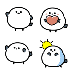 ふわふわシマエナガの動く絵文字のLINE絵文字