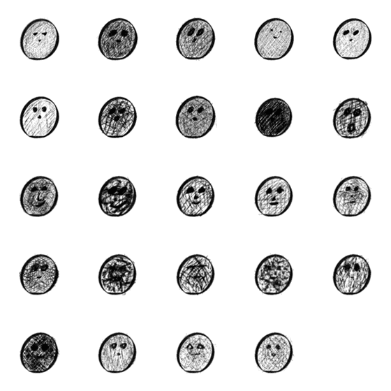 [LINE絵文字]extreme dark doll 1.0 emojiの画像一覧
