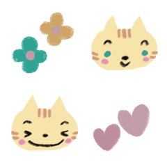 [LINE絵文字] 毎日使いやすい しまねこ！の画像