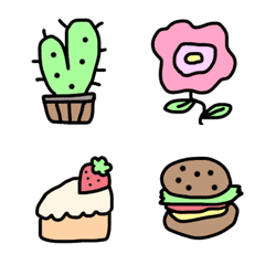 [LINE絵文字] simple and cute 2の画像