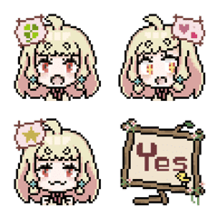 キャラクターの感情を表すドット絵文字Bの絵文字メイン画像