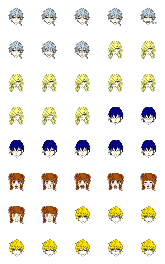 [LINE絵文字]BUSTER FORCE Original Emoji No.1 Remake！の画像一覧