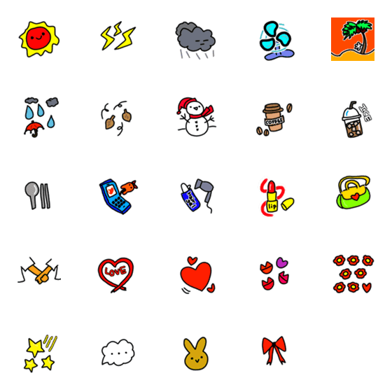 [LINE絵文字]楽しい日課の画像一覧