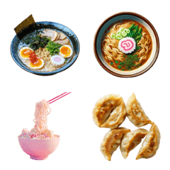 [LINE絵文字] ラーメン 絵文字の画像