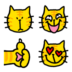 [LINE絵文字] ウチの茶トラ猫の画像