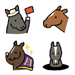 競馬のうま絵文字の絵文字メイン画像