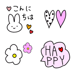 [LINE絵文字] 【文末にちょこんと】年中使える絵文字♡の画像