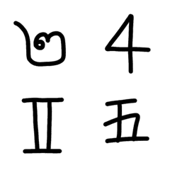[LINE絵文字] emoji.numbers.Thai.Roman.Arabic.Kanjiの画像