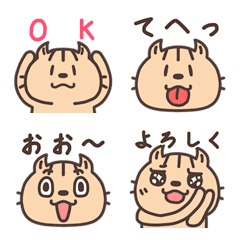 [LINE絵文字] ネコさん絵文字(カール耳猫 文字入り①)の画像