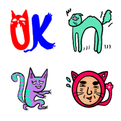 [LINE絵文字] hanamacco 猫の画像