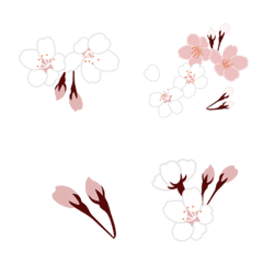 [LINE絵文字] 満開の桜あしらいの画像