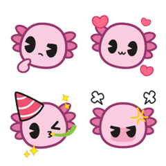 [LINE絵文字] Axolotl Cute Emojiの画像