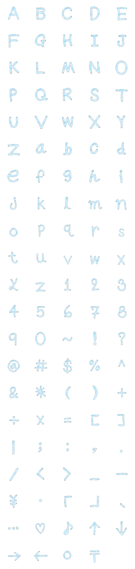 [LINE絵文字]AEC-xyz-0-9 $-¥ BLUEの画像一覧
