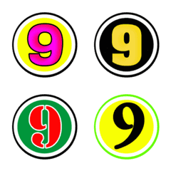 [LINE絵文字] Number emoji Dookdik 15の画像