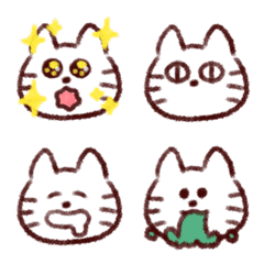 [LINE絵文字] 猫ちゃんの毎日使えるKANJIのEMOJI2の画像
