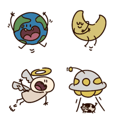 動く！おともだち！（宇宙なぼくら）の絵文字メイン画像