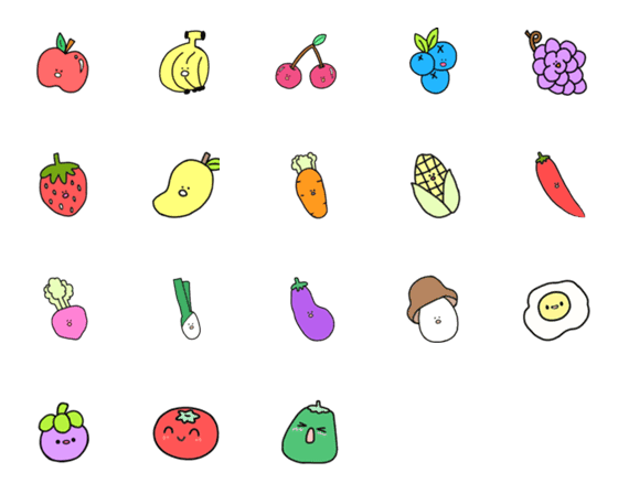 [LINE絵文字]prettyfruitの画像一覧