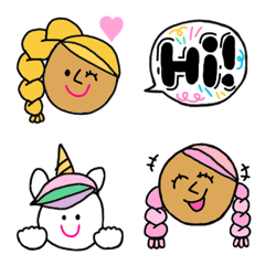 [LINE絵文字] Chisqo and Minmi Emoji 2の画像