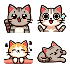 [LINE絵文字] 可愛い猫の絵文字集の画像