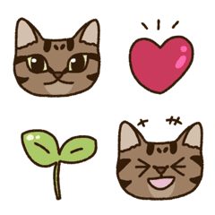 [LINE絵文字] キジトラ猫ちゃんの絵文字の画像