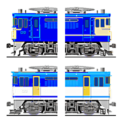 繋げる列車(機関車セット）の絵文字メイン画像