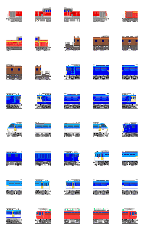 [LINE絵文字]繋げる列車(機関車セット）の画像一覧