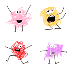Messy line emojiの絵文字メイン画像