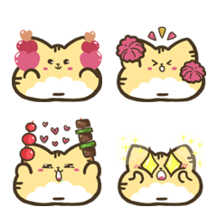 [LINE絵文字] Orange Meow's Emojiの画像