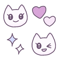 にゃみさん くすみカラーなシンプル絵文字の絵文字メイン画像