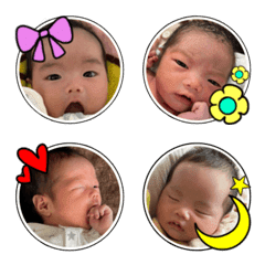 [LINE絵文字] Baby K 絵文字 (生後1ヶ月)の画像