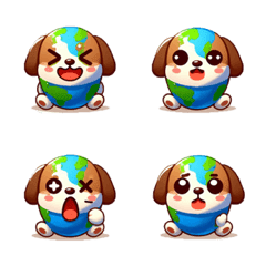 [LINE絵文字] earth dogの画像