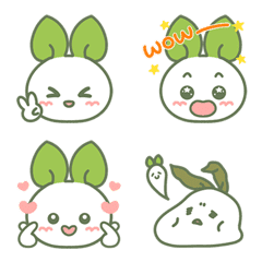 [LINE絵文字] seedling rabbitの画像